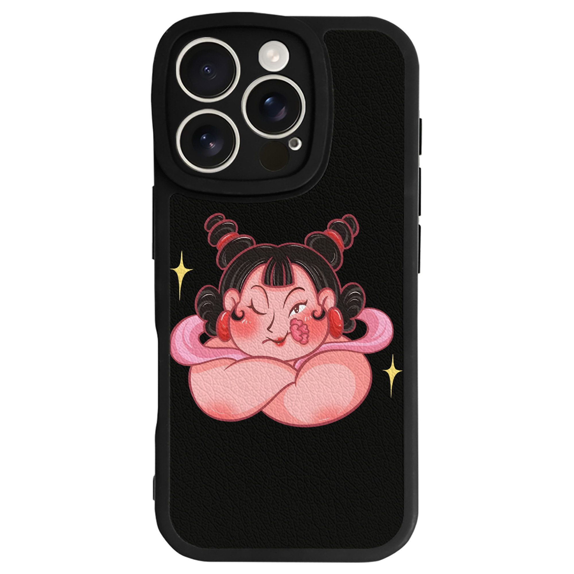 （画像用） Ne Zha 2 ナタ 魔童の大暴れ 【iPhone 16シリーズ対応】シリコンスマホケース（レザー調） 材質：シリコン